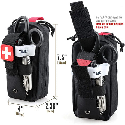 Tactical Thigh Moll Rig EDC Pouch Medical EMT Emergency First Aid Kit Pouch Survival IFAK Pouch Drop Leg Pannel Platform