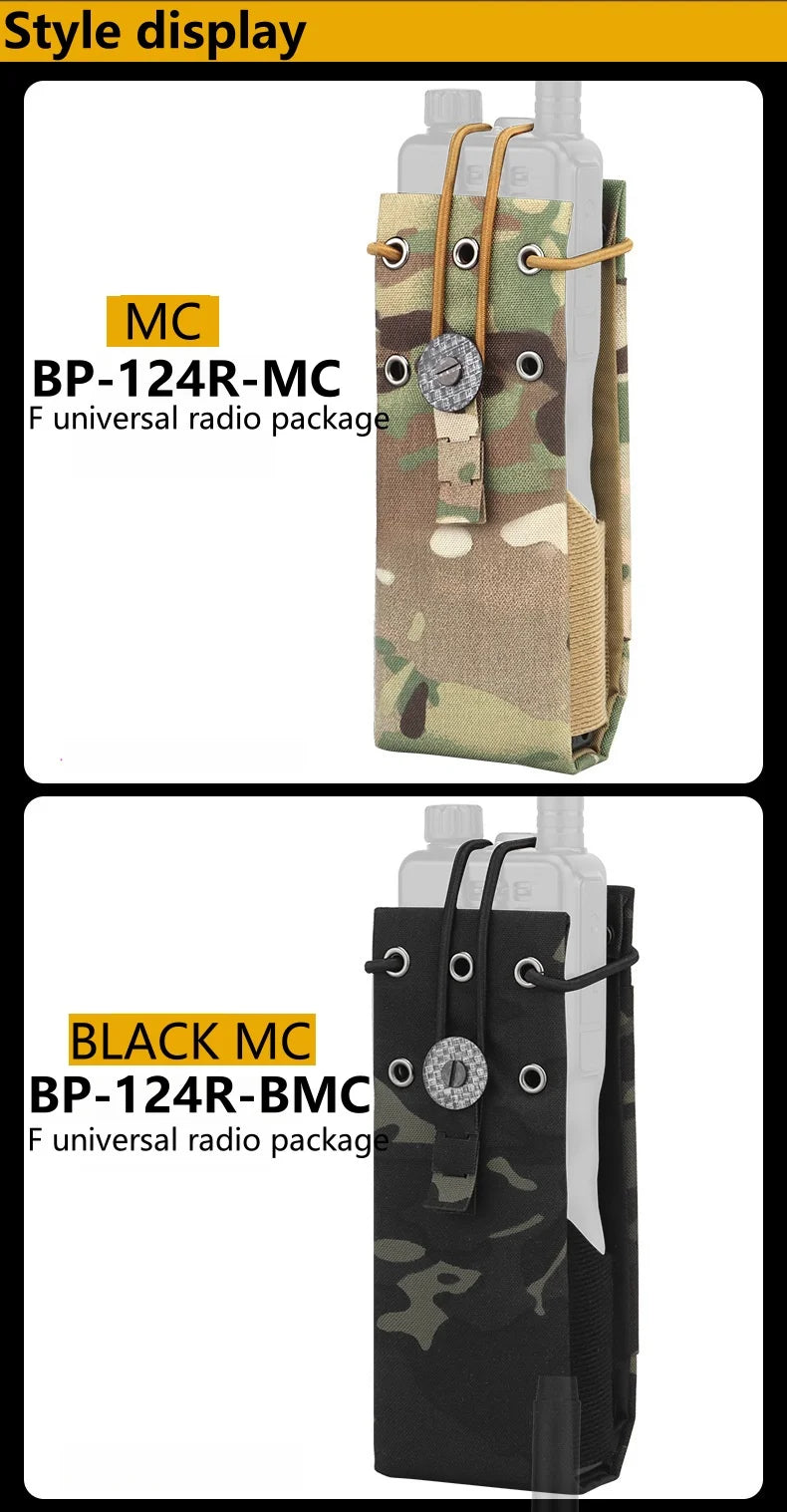 Multi functional Molle Radio Walkie Talkie Pouch Waist Bag For MPU5 PRC163 152 148 Interphone Holster Outdoor Vest Accessories