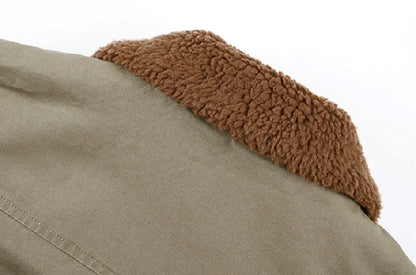 Men High Quality Jacket Winter New Fleece Warm Windproof Tactical Coat Autumn Men Fashion Fur Collar Thick Military Overcoat Man