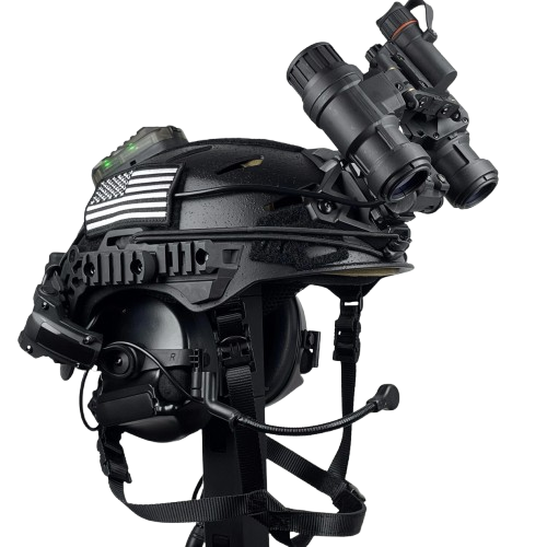 Operator Tactical Black Helmet Set/ Airsoft Edition