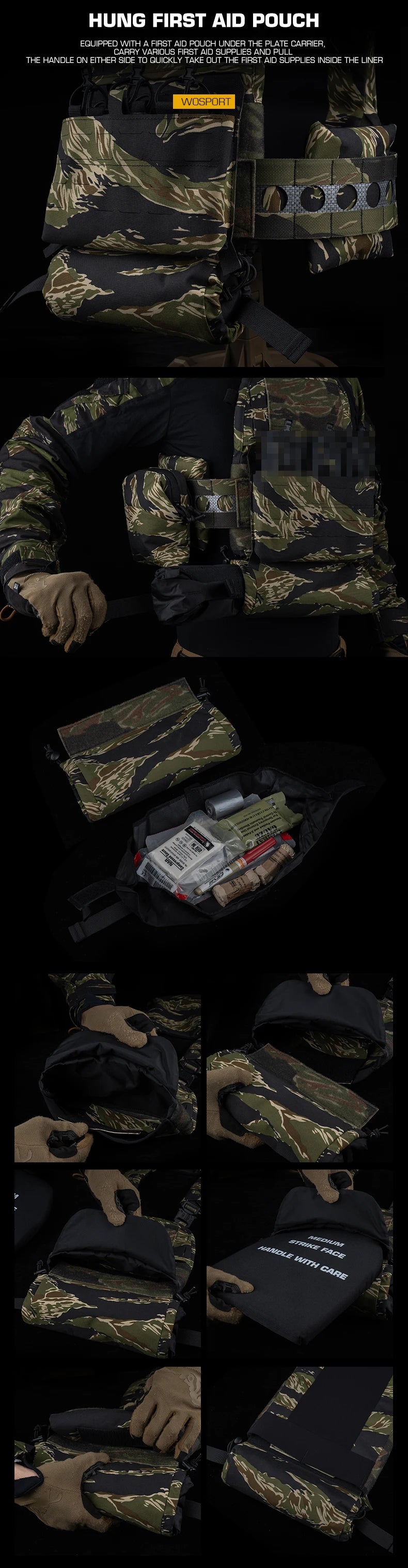 Tactical Ferro V5 FCPC Hunting Plate Carrier with 5.56 Triple Magazine Pouch Molle Camouflage Airsoft Training Gear