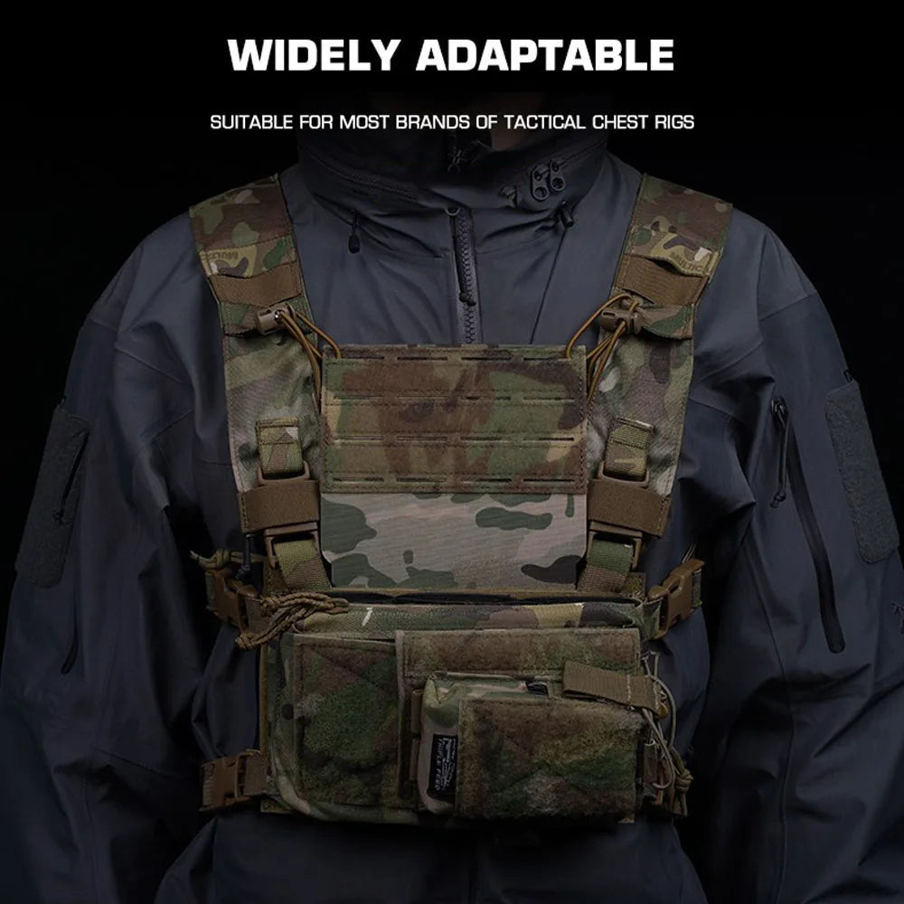 Tactical Chest Rig MOLLE Expansion Plate Harnesses Navigation Pouch Phone Carrier Mount D3CRM Chest Rig Hunting Vest Accessories