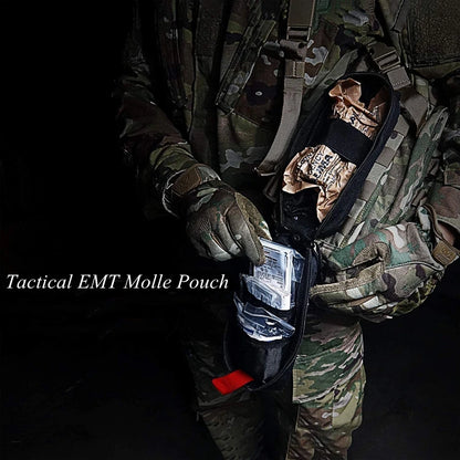 Tactical Thigh Moll Rig EDC Pouch Medical EMT Emergency First Aid Kit Pouch Survival IFAK Pouch Drop Leg Pannel Platform