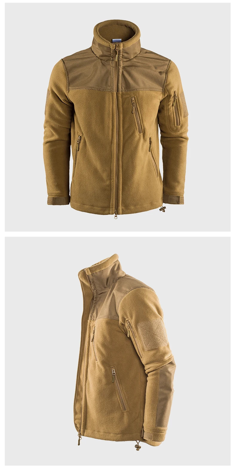 Tactical Winter Jacket Military Fleece Jacket Thermal Warm Camouflage Work Coats Mens Warm Clothes Safari Jacket Outwear