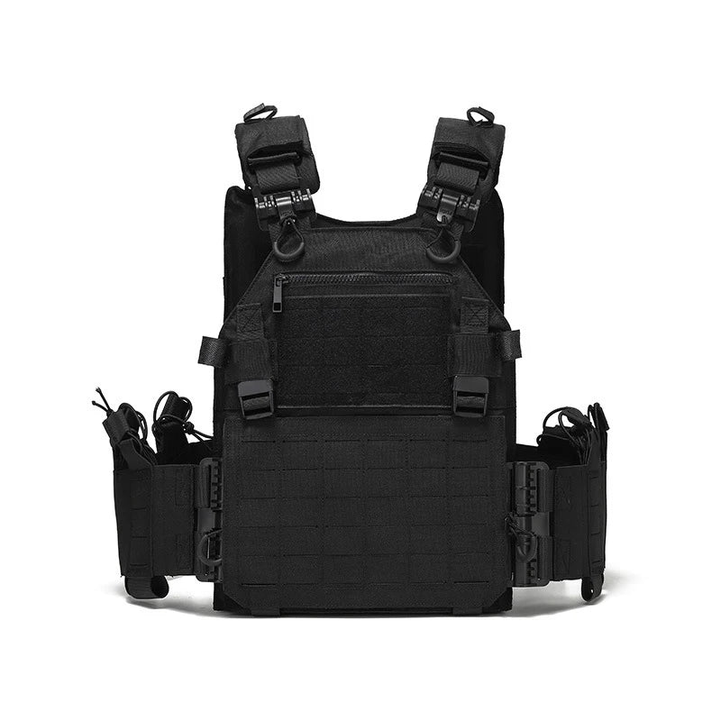 New Combat Vest 6094 Quick Release Lightweight Laser Cut Tactical Vest Black Gear Carry Hunting Tactical Vests