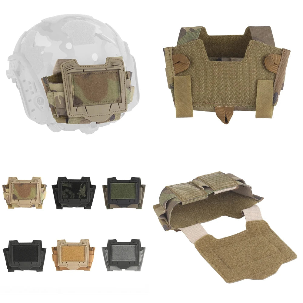 Outdoor Tactical Helmet NVG Battery sub-pouch Case Storage Bag Balance Weight Multifunctional Removable Helmet Storage Pouch