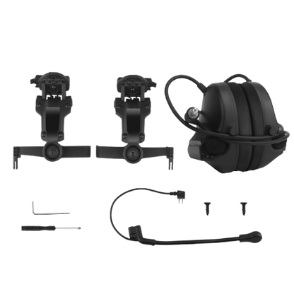 Operator Tactical Black Helmet Set/ Airsoft Edition