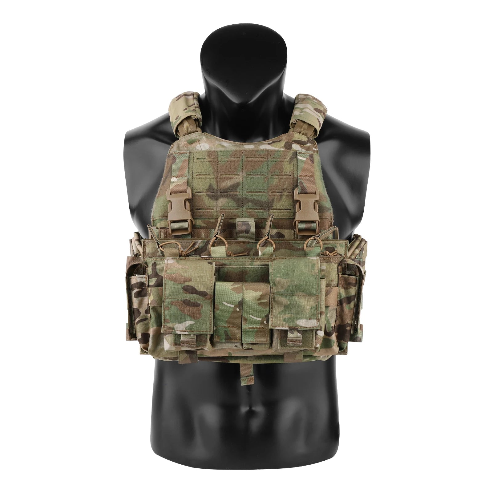KRYDEX SCARAB Plate Carrier Tactical Heavy Duty Modular MOLLE Vest With 556 Magazine Pouch Placard For Outdoor Hunting