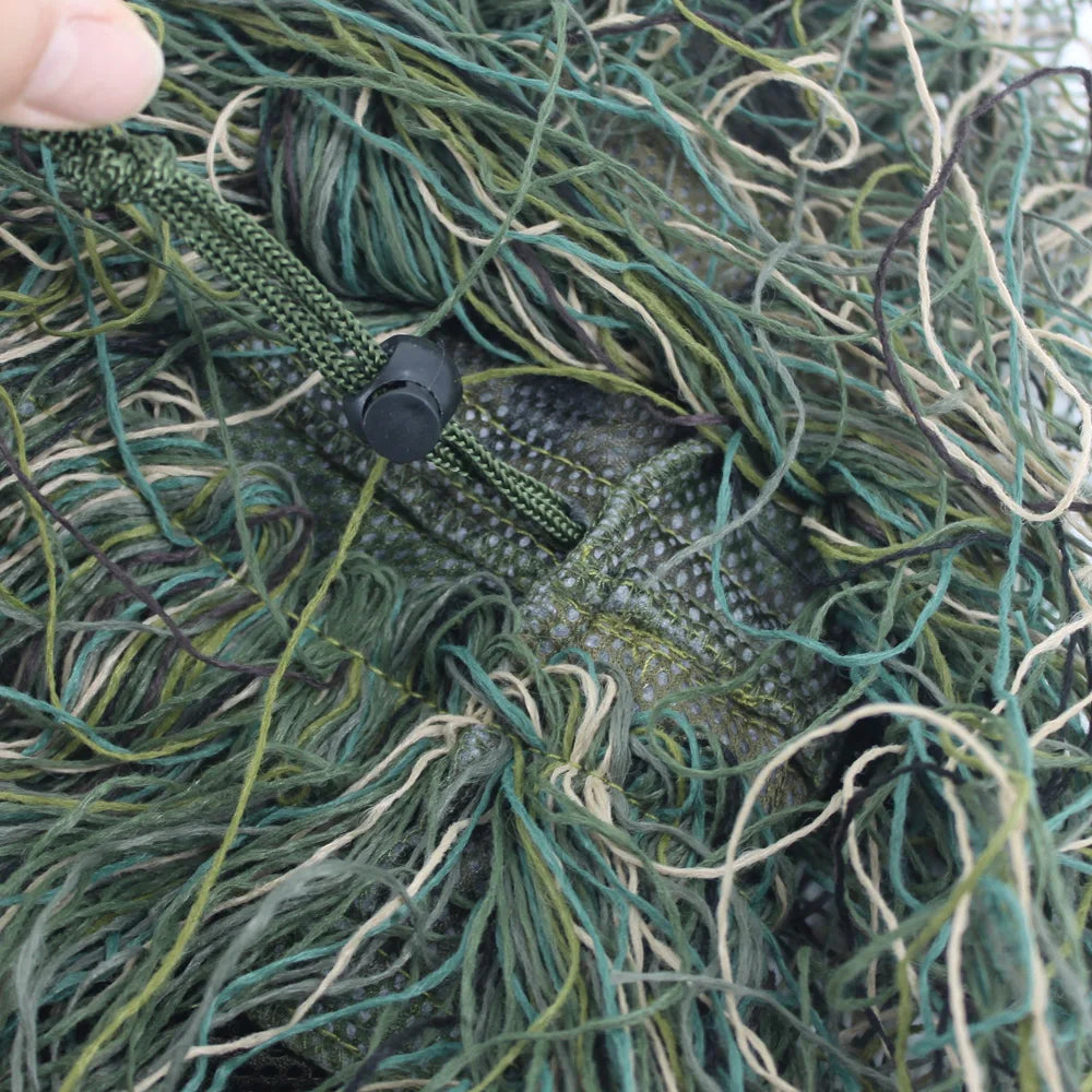 Woodland/ Desert Ghillie Suit Hood – Tactical Camouflage Concealment