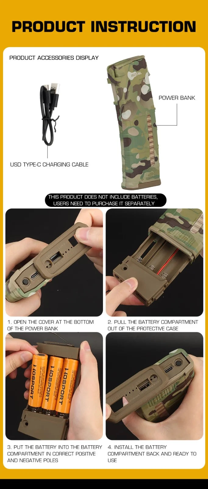 Tactical Power Bank Case