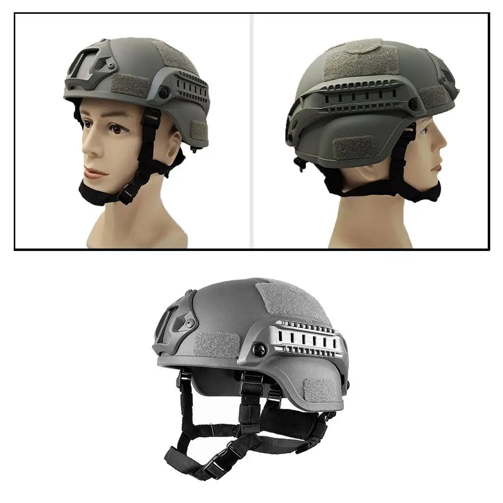 Tactical ABS CS Field Helmet, 2000 Style Tactical Helmet with NVG Mount and Side Rail for Cycling Hunting Outdoor Sports