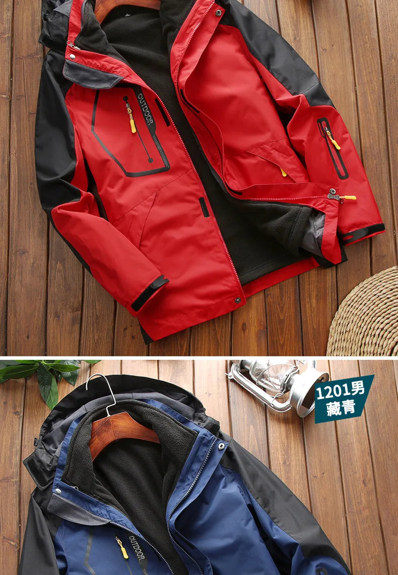 Winter Ski Jacket Men Warm Skiing Snowboard Trekking Jackets Windproof Waterproof Breathable Snow Coats Jacket For Men