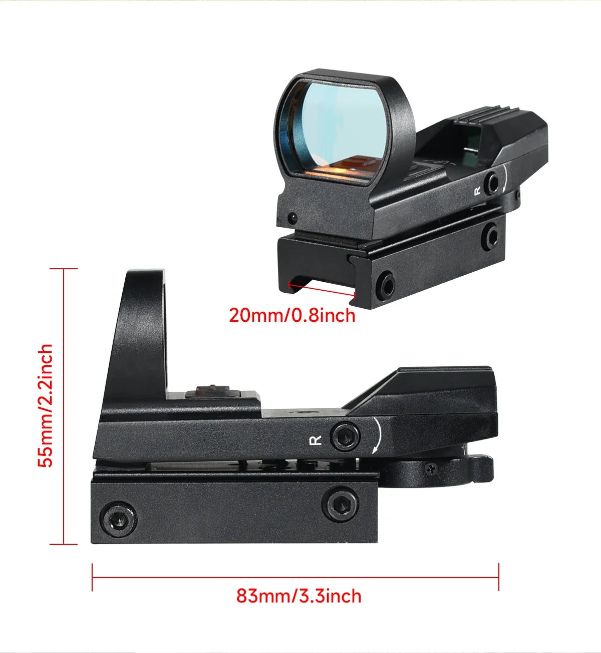 HD101 Tactical Reflex Red Dot Sight