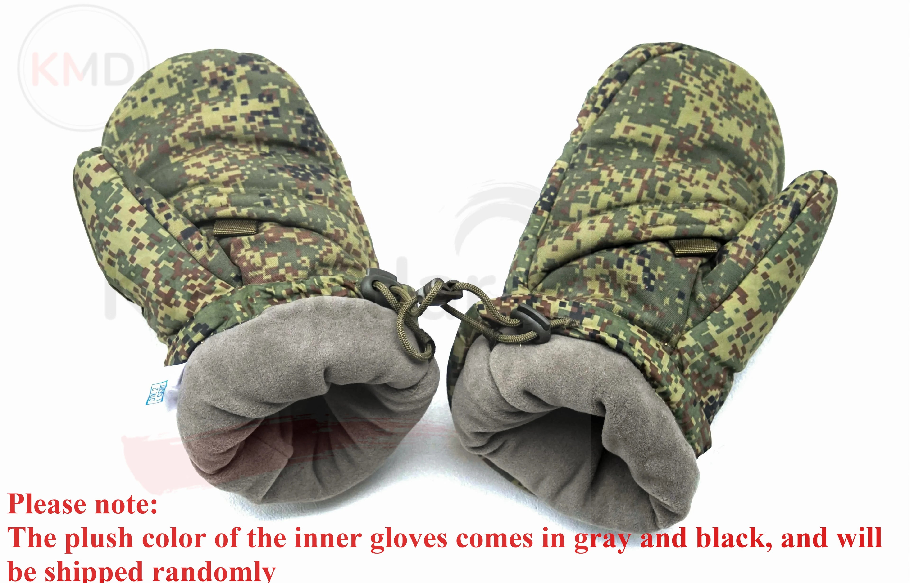 Russian Original VKBO Winter Thick Anti Cold Tactical Gloves Plush Warm Second Generation P Cotton EMR Gloves