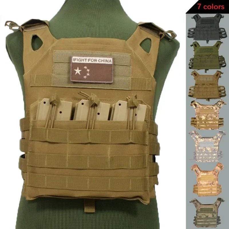 Wholesale Army Green Tactical Combat Vest JPC Outdoor Hunting Wargame Paintball Protective Plate Carrier Waistcoat Airsoft Vest