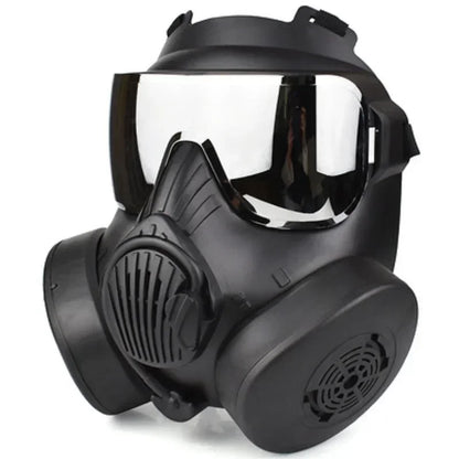 Protective Tactical Respirator Mask Full Face Gas Mask for Airsoft Shooting Hunting Riding CS Game Cosplay Protection