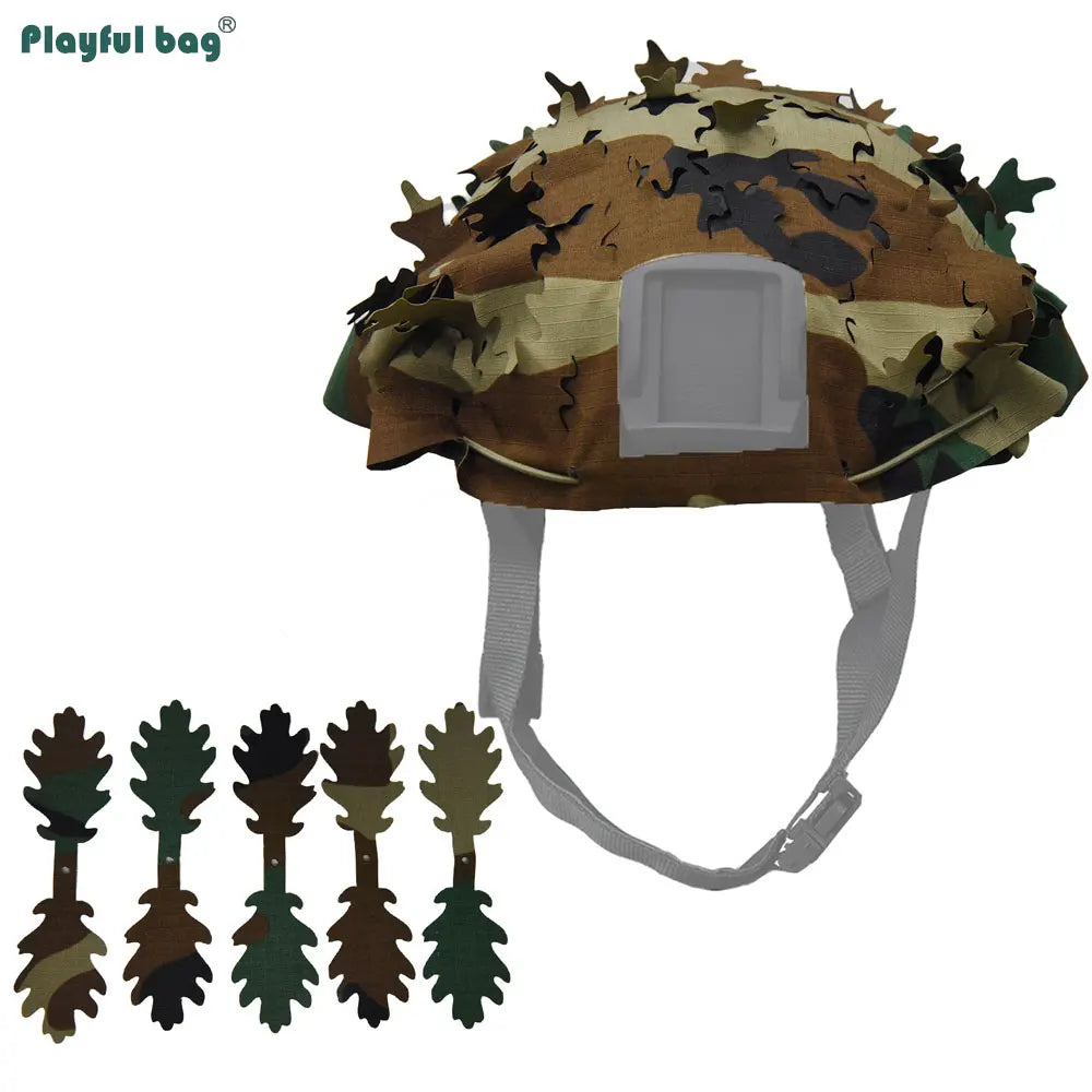 FAST Tactical Helmet Camouflage Cover Outdoor Cosplay CAMO Cloth Hunting Helmet Protective Shelter Laser Cutting NA57