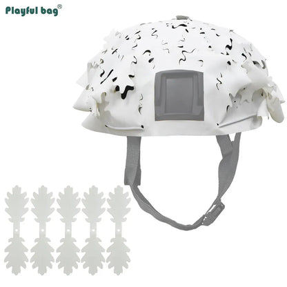 FAST Tactical Helmet Camouflage Cover Outdoor Cosplay CAMO Cloth Hunting Helmet Protective Shelter Laser Cutting NA57