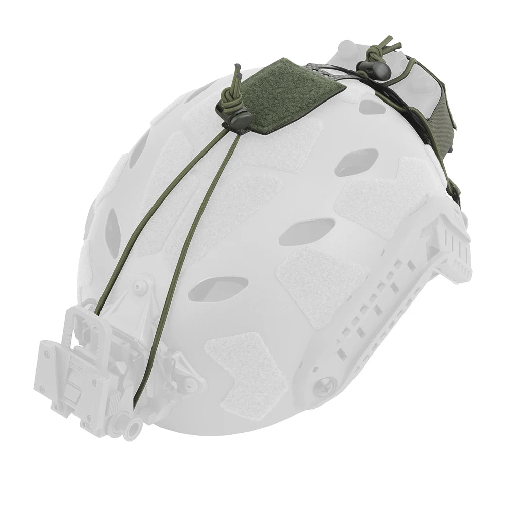 Tactical Helmet Battery Pouch PVS-31 NVG Battery Box Storage Pouch Elastic Adjustment Balance Weight Bag Counterweight Pack