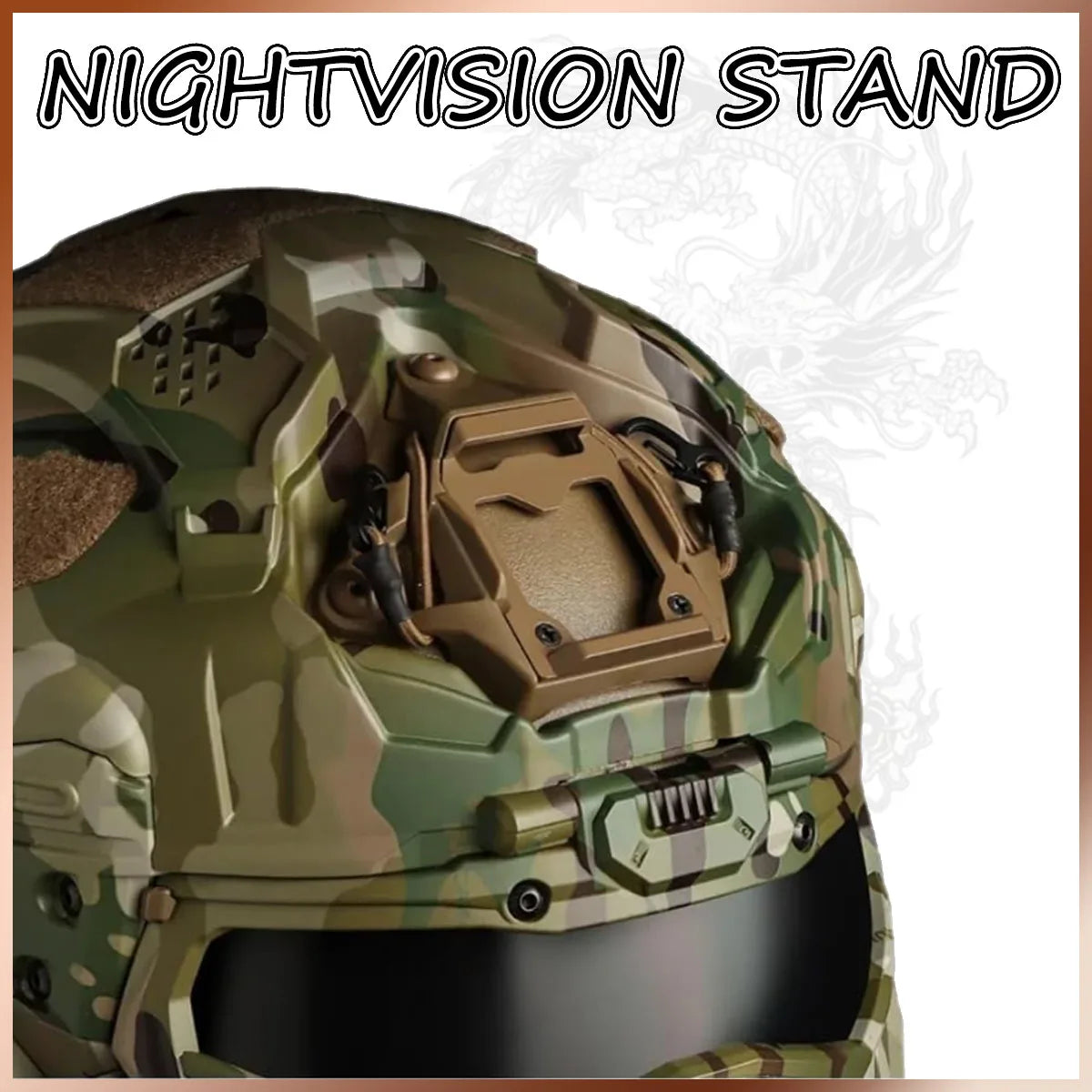 FANDAO All-in-One Detachable Airsoft Helmet, Tactical Headset Anti-Fog Fan Shade Sliding Goggles Outdoor CS Hunting Gear