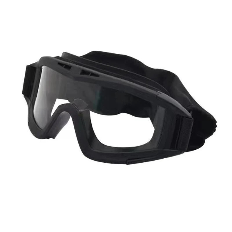 Outdoor motorcycle mountaineering sports glasses CS goggles tactical goggles 3 lens windproof and dustproof shooting off-road