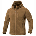 Men's Winter Tactical Fleece Jacket  Warm Full Zip Military Hoodies Multi-Pockets Hiking Hunting Outdoor Coats
