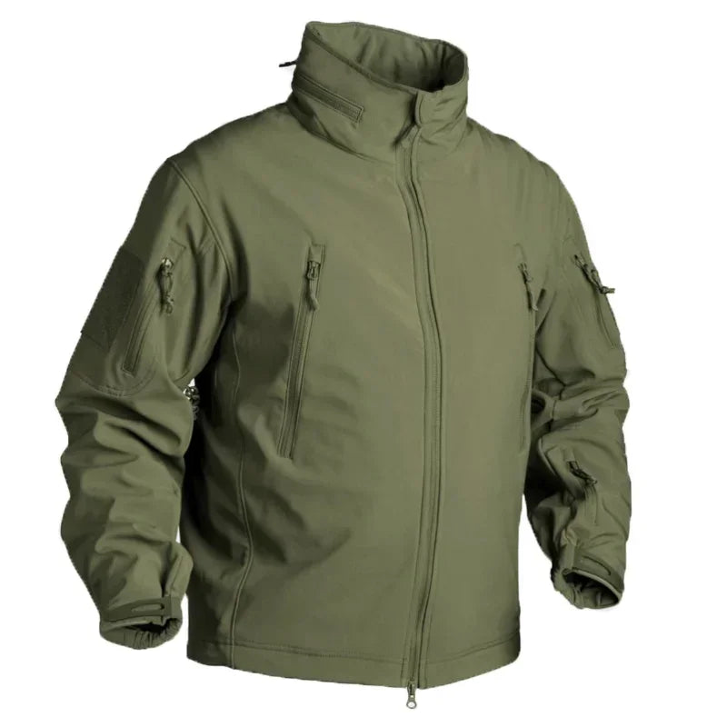 Outdoor Fleece Jacket Shell Tactical Jackets Camo Coats Airsoft Training Durable Hunting Clothes Windbreakers Men Clothing
