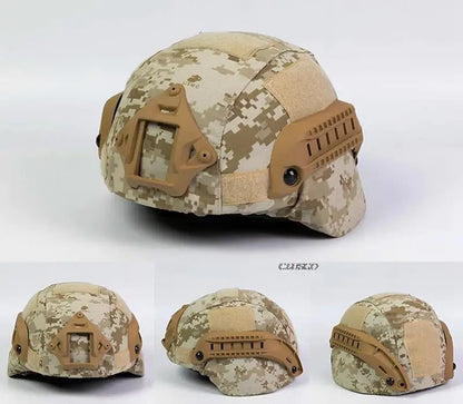 Tactical Helmet Cover Airsoft Paintball Wargame CS Camouflage Helmet Case Cloth Cover for MICH 2000 Helmet