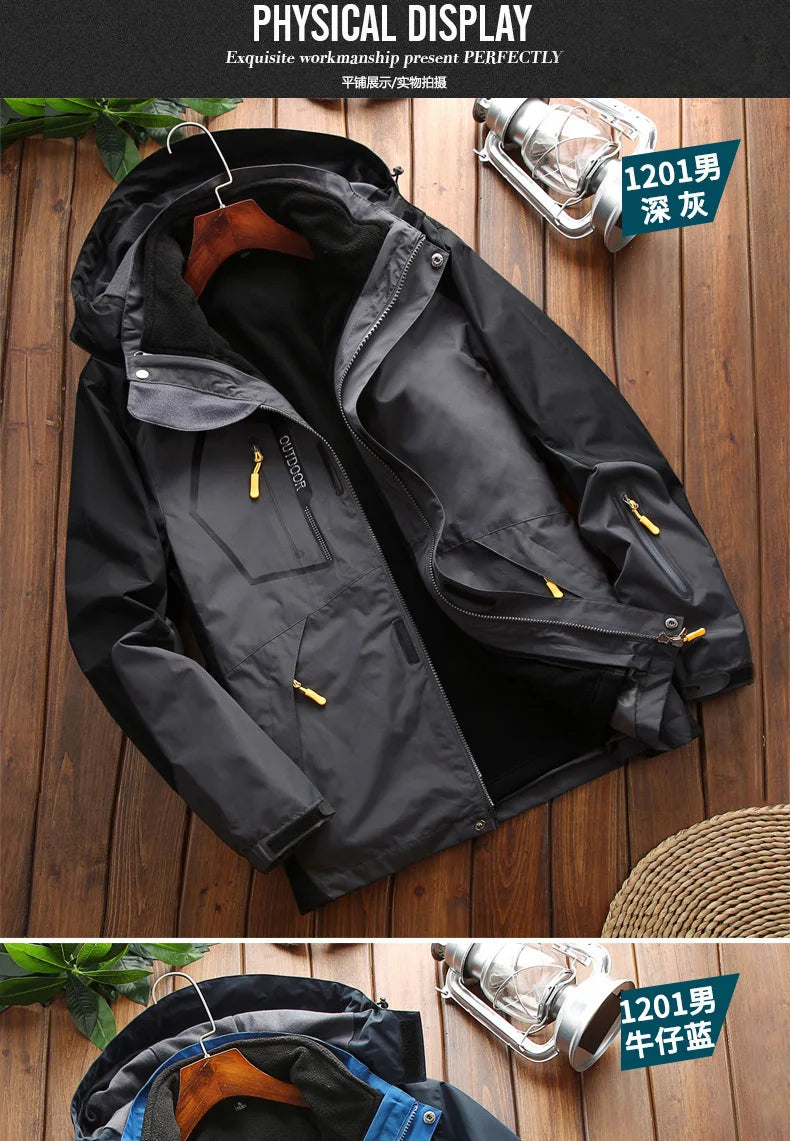 Winter Ski Jacket Men Warm Skiing Snowboard Trekking Jackets Windproof Waterproof Breathable Snow Coats Jacket For Men