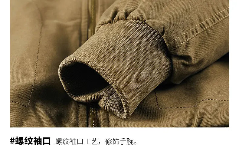 Autumn and Winter Moto Riding Jacket  Velvet Cotton Coat Thickened and Warm Loose Lapel Pure Cotton Work Jacket Casual Sherpa