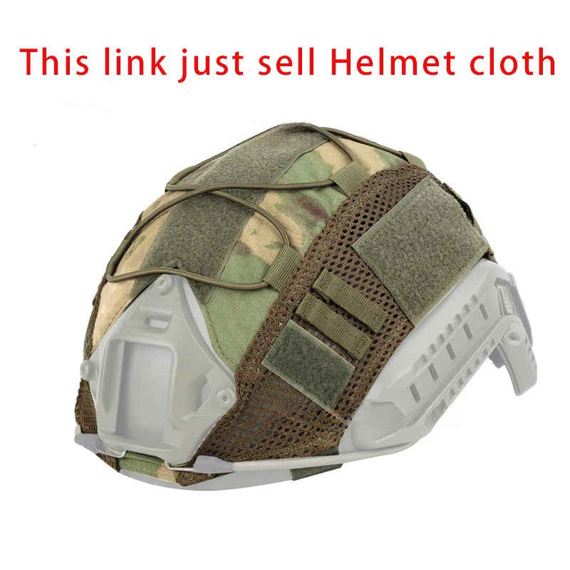 Tactical Helmet Cover 500D for Fast Helmet Multi-Camo Helmet Cover for Airsoft HelmetMilitary Paintball Hunting Shooting Gear