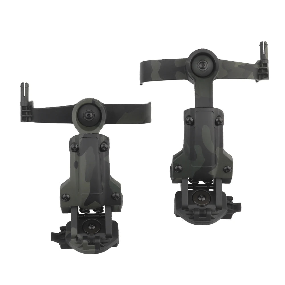 Tactical Headset Rail Mount 360° Rotation for C2、C3/C Series Headset Bracket Adapter Fit OPS Core ARC M-LOK Helmet Accessory