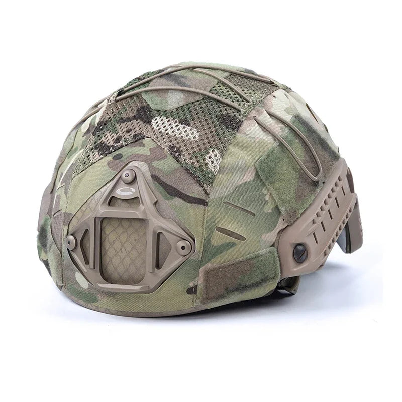 Multicam Helmet Cover Skin Tactical FAST Helmet Cover Gear Airsoft Paintball CS Helmet Protective Cover Accessories