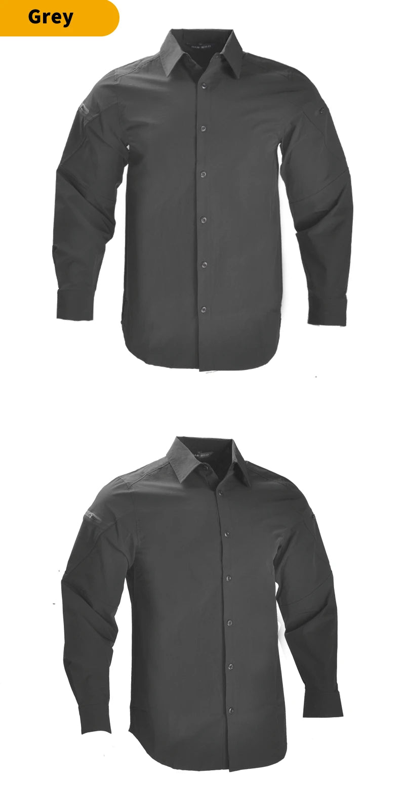 Tactical Shirts Windbreaker Hiking Combat Uniform Trainning Suits Work Set Camping Outdoor Clothes Hunting Suit Men Shirt