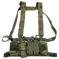 Tactical D3 Chest Rig Bag Radio Harness Front Pouch Holster Military Vest Rig Bag Adjustable Functional Two Way Radio Pouch
