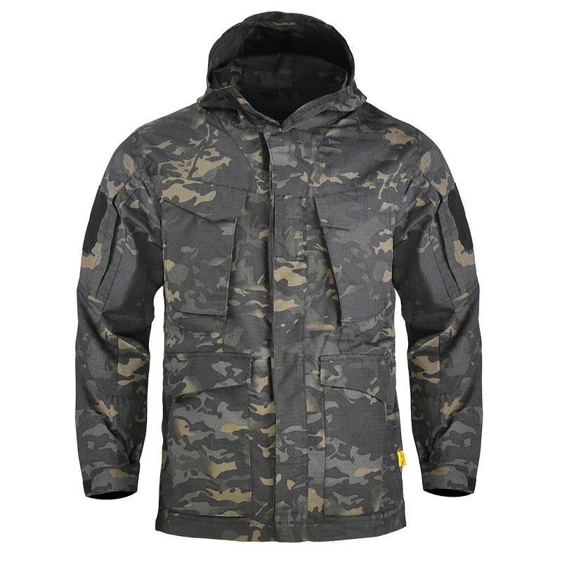 2025 Hunting Tactical Jacket Hooded Waterproof Wear-resistant Camping Jacket  Fleece Clothing Multicam Camouflage Windbreakers