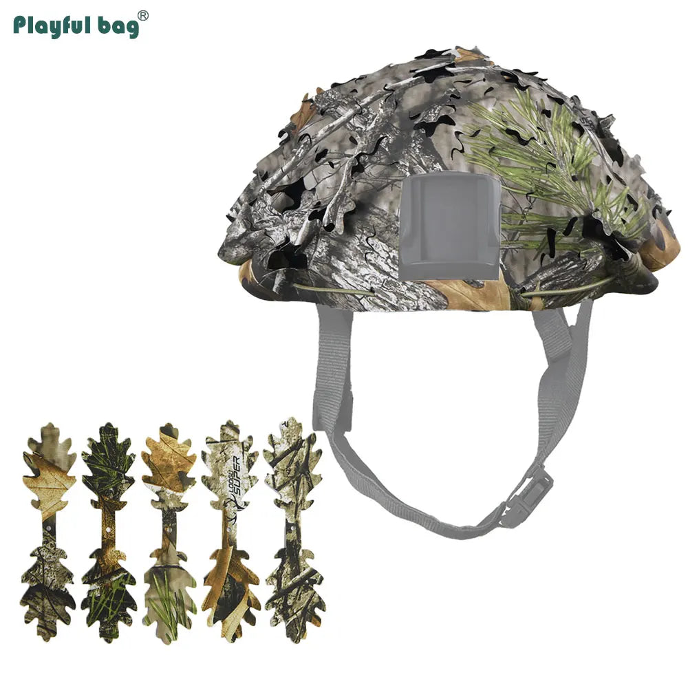 FAST Tactical Helmet Camouflage Cover Outdoor Cosplay CAMO Cloth Hunting Helmet Protective Shelter Laser Cutting NA57