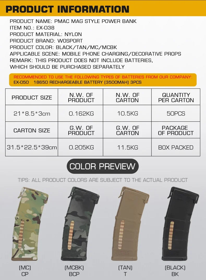 Tactical Power Bank Case