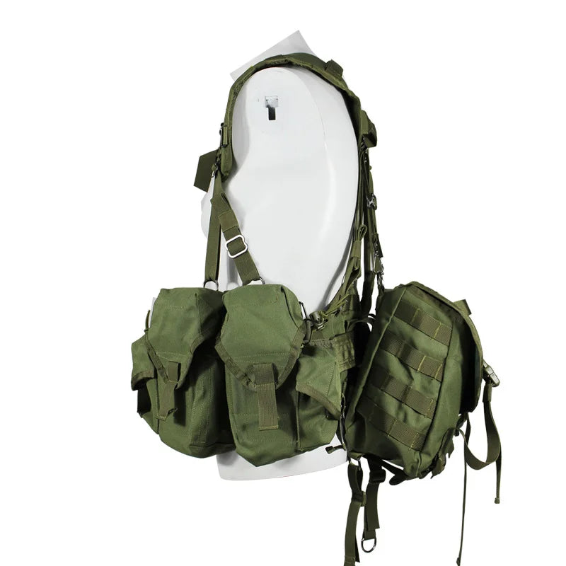Tactical Outdoor Chest Rig Military Training Vest for Wargame Breathable Chest Harness Modular Durable for Military Enthusiasts