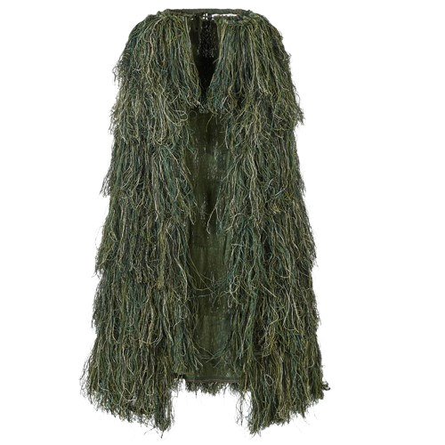 Tactical Ghillie Cape – Woodland / Desert Camo Concealment Cloak