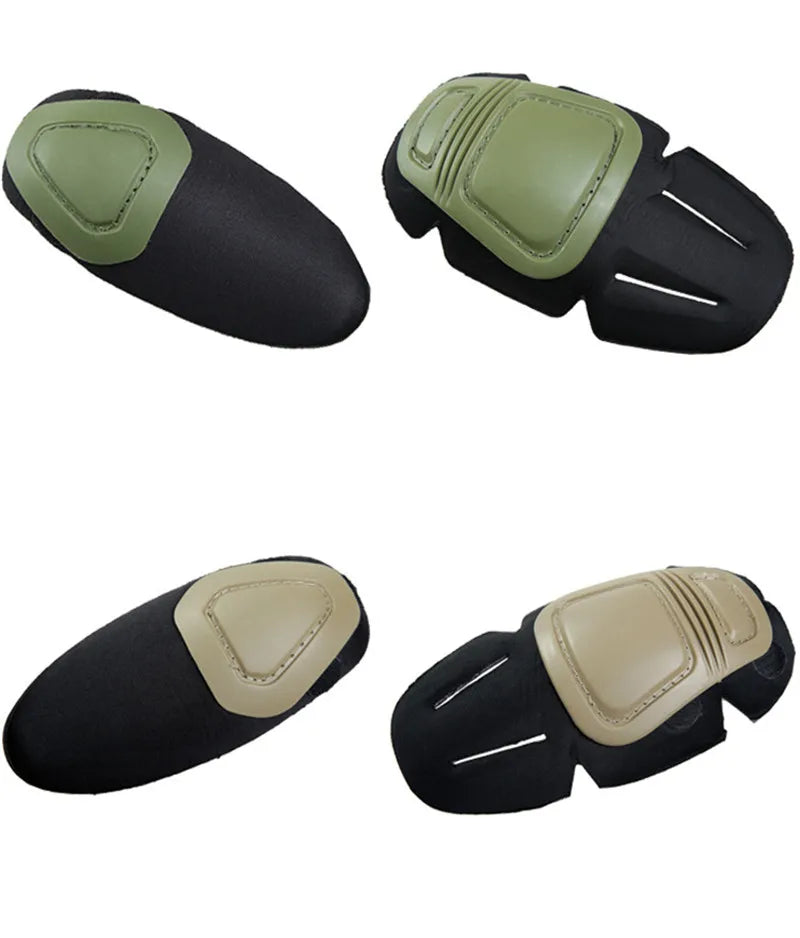 Tactical Knee&Elbow Protector Pad for Paintball Airsoft Combat Uniform Military Suit 2 Knee Pads&2 Elbow Pads Just for Frog Suit