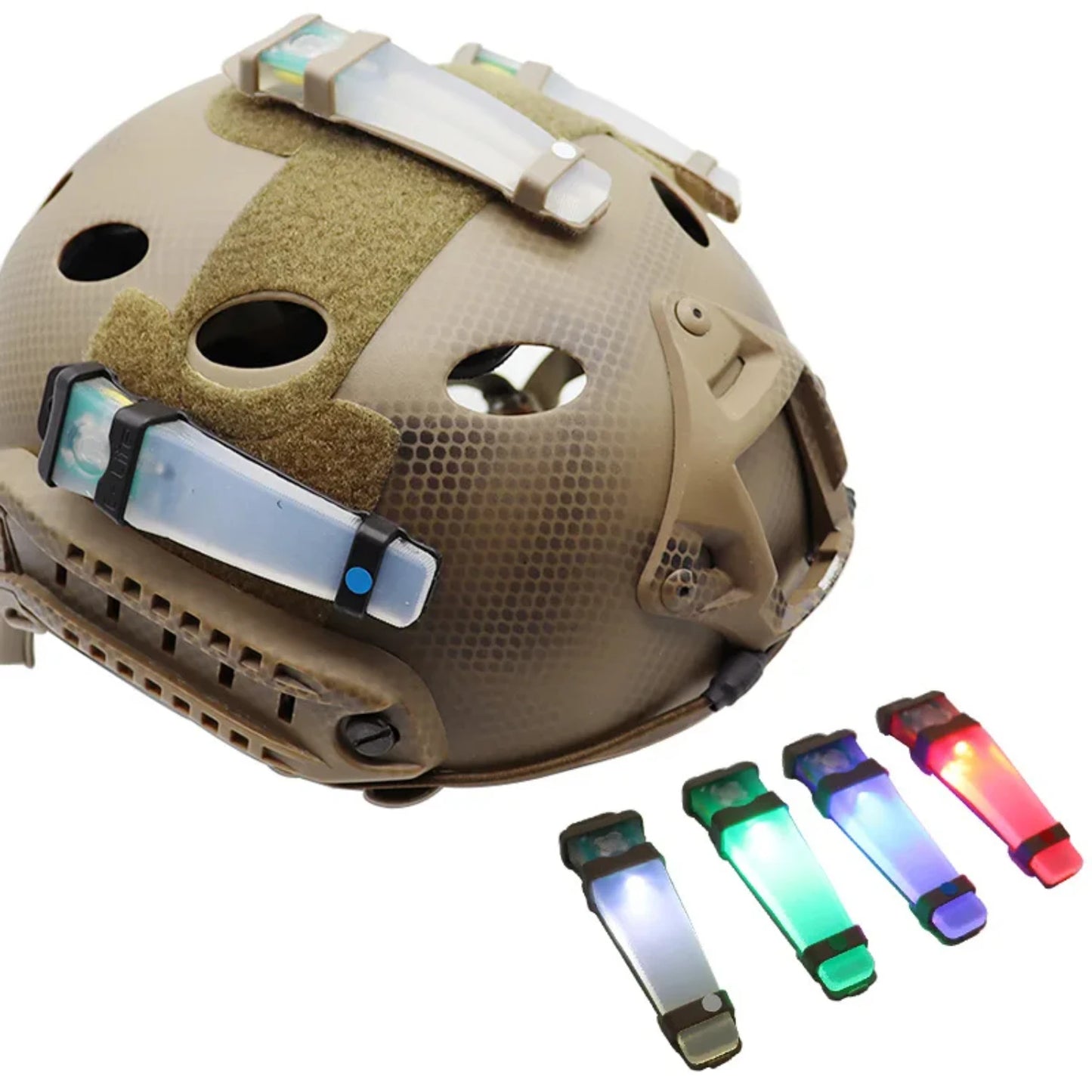 Tactical FMA Helmet Light Blue Green Red IR Strobe Waterproof Outdoor Survival Safety Signal Flash LAMP