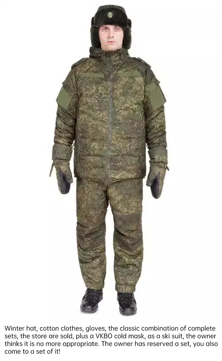 Russian Original VKBO Winter Thick Anti Cold Tactical Gloves Plush Warm Second Generation P Cotton EMR Gloves