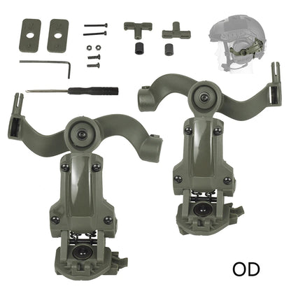 Tactical Headset Rail Mount Bracket 360° Rotation Headset Helmet Guide Adapter Fit OPS Core ARC and Team Wendy M-LOK Rail