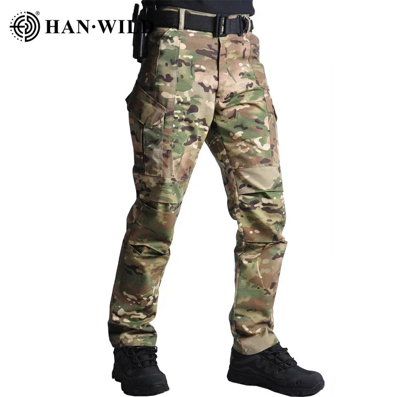 Uniforms Set Men Camo Breathable Black Suit Combat Shirt wear-resisting Tactical Cargo Uniform Hunting Clothes