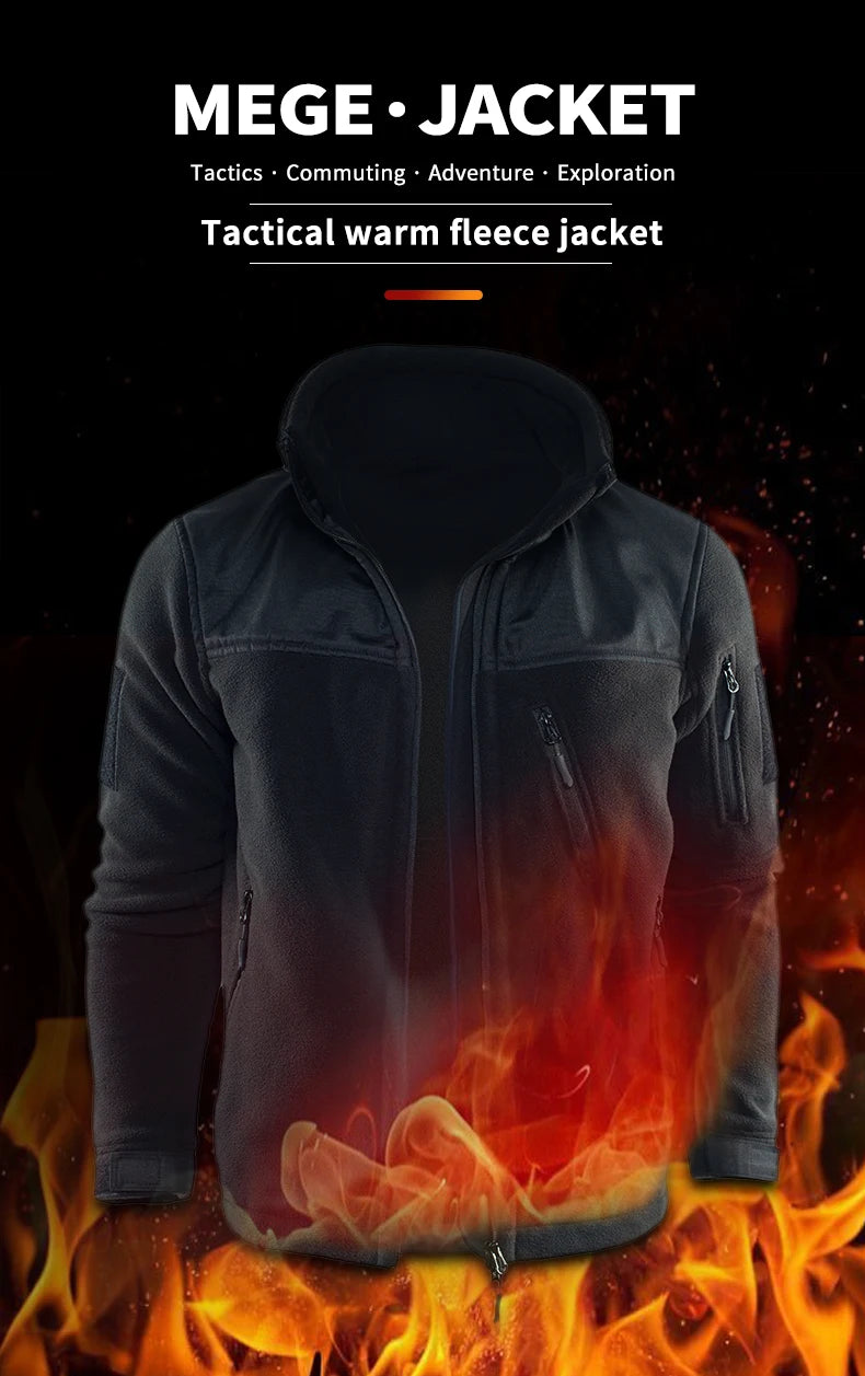 Tactical Winter Jacket Military Fleece Jacket Thermal Warm Camouflage Work Coats Mens Warm Clothes Safari Jacket Outwear