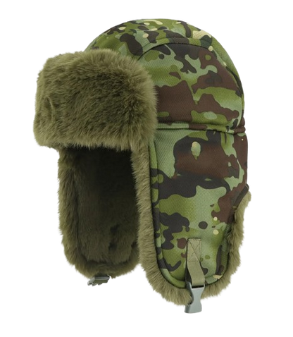 Camouflage Fur Hat