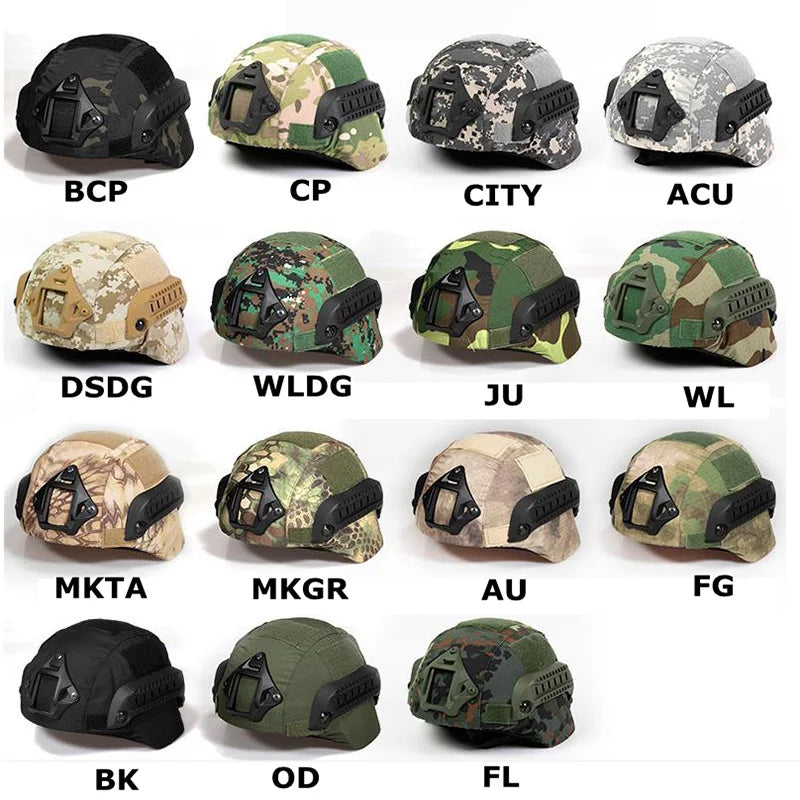 Tactical MICH2000 Helmet Cover Military Hunting Airsoft Gear Helmet Accessories Camouflage Cloth Helmet Cover for MICH Helmet