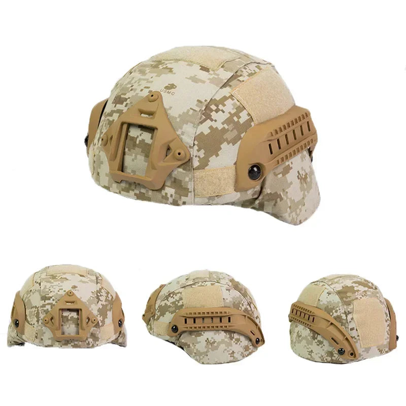 MICH2000 Tactical Helmet Cover Hunting Airsoft Outdoor Shooting Sports Camouflage Protective Helmet Cloth Cover Helmet Accessory