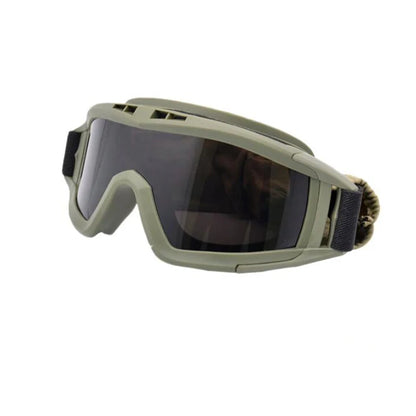 Outdoor motorcycle mountaineering sports glasses CS goggles tactical goggles 3 lens windproof and dustproof shooting off-road